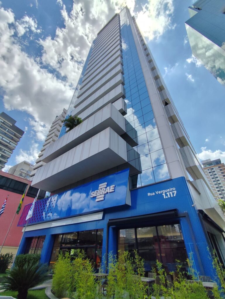 Fachada do Sebrae-SP, sede do Sebrae For Startups.